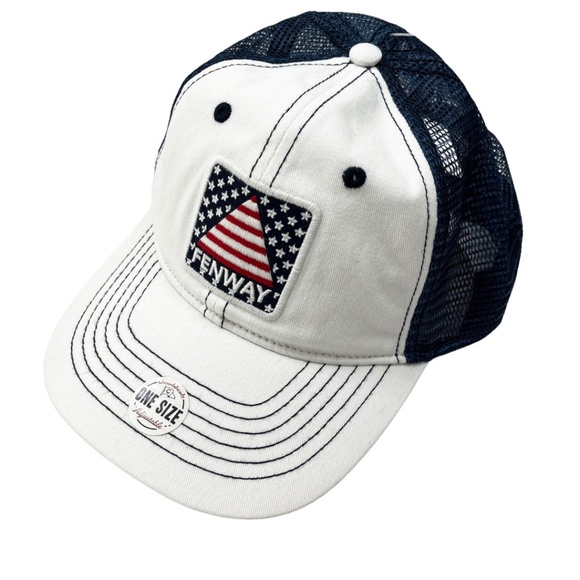 Fenway USA Patch Snapback Trucker Hat - Picture 1 of 10